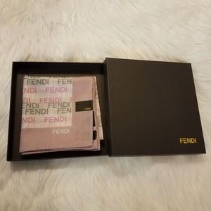 Fendi Pink Mini Scarf, Handkerchief